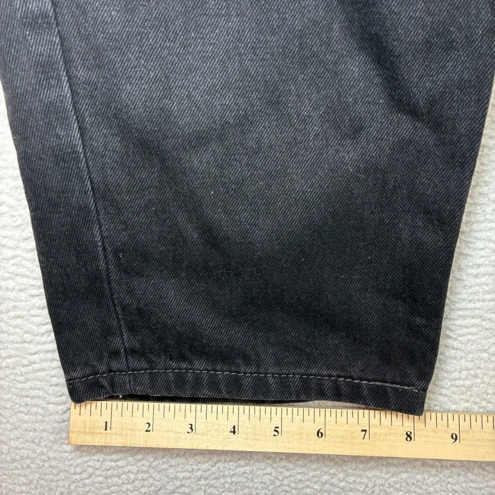 Levis 560 Comfort Fit Jeans Men 34x30 Black Faded Relaxed Taper Casual Loose